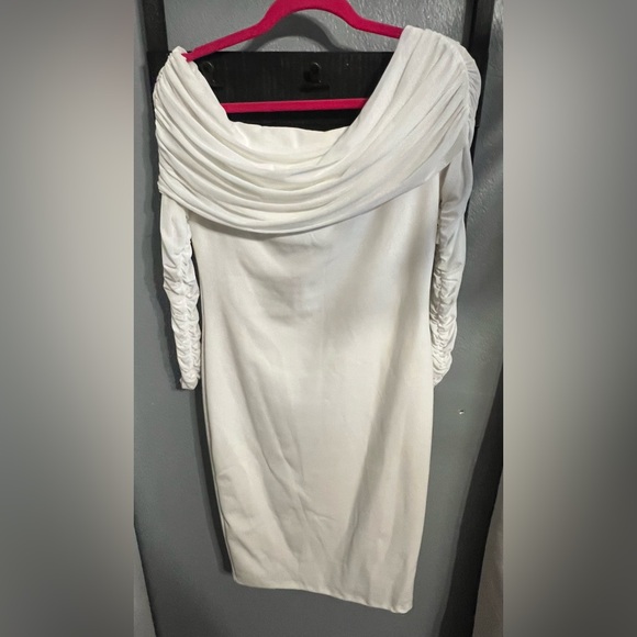 Fashion Nova White Off the Shoulder Dress - Picture 5 of 5